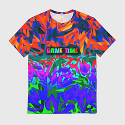 Футболка мужская Game time Абстрактный пятнистый узор, цвет: 3D-принт