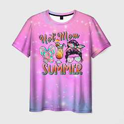 Футболка мужская Hot mom Summer, цвет: 3D-принт