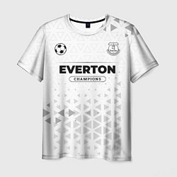 Футболка мужская Everton Champions Униформа, цвет: 3D-принт