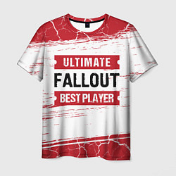 Футболка мужская Fallout: красные таблички Best Player и Ultimate, цвет: 3D-принт