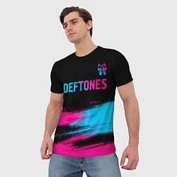 Футболка мужская Deftones Neon Gradient, цвет: 3D-принт — фото 2