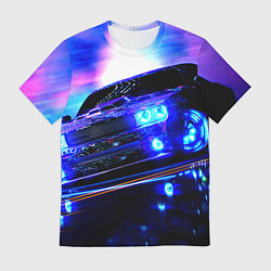 Футболка мужская Додж Челленджер, цвет: 3D-принт