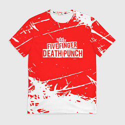 Футболка мужская Five Finger Death Punch - metal, цвет: 3D-принт