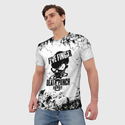 Футболка мужская Five Finger Death Punch - мелкие трещины, цвет: 3D-принт — фото 2
