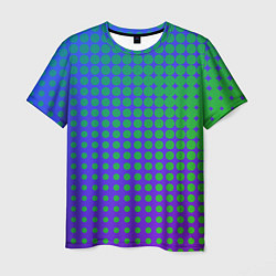 Футболка мужская Blue Green gradient, цвет: 3D-принт