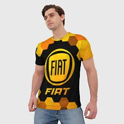 Футболка мужская Fiat - Gold Gradient, цвет: 3D-принт — фото 2