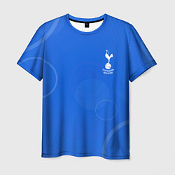 Футболка мужская Tottenham hotspur Голубая абстракция, цвет: 3D-принт