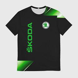 Футболка мужская Skoda Sport Абстракция, цвет: 3D-принт