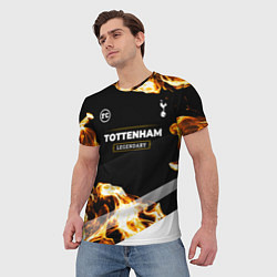 Футболка мужская Tottenham legendary sport fire, цвет: 3D-принт — фото 2