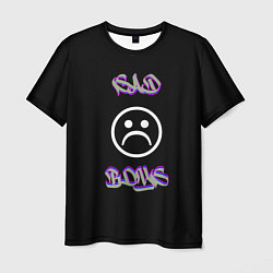 Футболка мужская Sad boys лого, цвет: 3D-принт