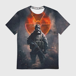 Футболка мужская STALKER Боец Долга, цвет: 3D-принт