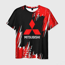 Футболка мужская Mitsubishi - краска, цвет: 3D-принт