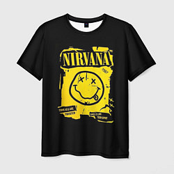 Футболка мужская Nirvana принт, цвет: 3D-принт