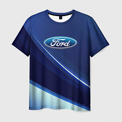 Футболка мужская Ford - абстракция, цвет: 3D-принт