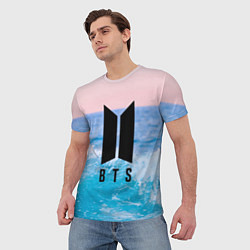 Футболка мужская BTS Sea, цвет: 3D-принт — фото 2
