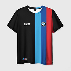Футболка мужская BMW - М Линии : Черный, цвет: 3D-принт