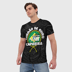 Футболка мужская Capoeira Cordao de ouro flag of Brazil, цвет: 3D-принт — фото 2