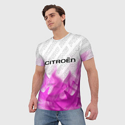 Футболка мужская Citroen pro racing: символ сверху, цвет: 3D-принт — фото 2