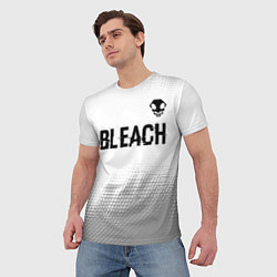 Футболка мужская Bleach glitch на светлом фоне: символ сверху, цвет: 3D-принт — фото 2