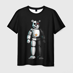 Футболка мужская Monokuma and FNAF, цвет: 3D-принт