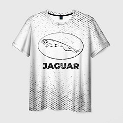 Футболка мужская Jaguar с потертостями на светлом фоне, цвет: 3D-принт