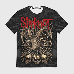 Футболка мужская Slipknot - goat head, цвет: 3D-принт