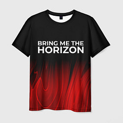 Футболка мужская Bring Me the Horizon red plasma, цвет: 3D-принт