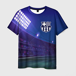 Футболка мужская Barcelona ночное поле, цвет: 3D-принт