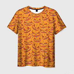 Футболка мужская Halloween Pumpkin Pattern, цвет: 3D-принт