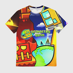 Футболка мужская Geometry dash world, цвет: 3D-принт