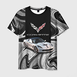 Футболка мужская Chevrolet Corvette - Motorsport - Racing team, цвет: 3D-принт