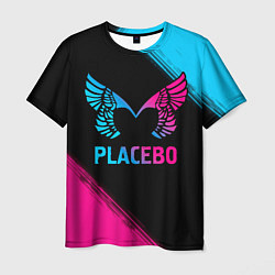 Футболка мужская Placebo - neon gradient, цвет: 3D-принт