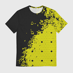 Футболка мужская Black & Yellow, цвет: 3D-принт
