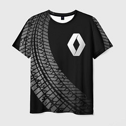 Футболка мужская Renault tire tracks, цвет: 3D-принт