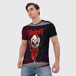 Футболка мужская Slipknot бита, цвет: 3D-принт — фото 2