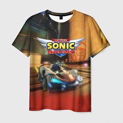 Футболка мужская Team Sonic racing - hedgehog - video game, цвет: 3D-принт