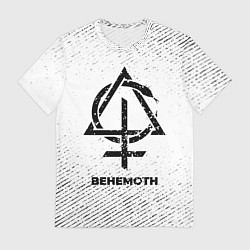 Футболка мужская Behemoth с потертостями на светлом фоне, цвет: 3D-принт