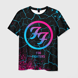Футболка мужская Foo Fighters - neon gradient, цвет: 3D-принт