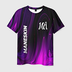 Футболка мужская Maneskin violet plasma, цвет: 3D-принт