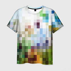 Футболка мужская Пиксельная абстракция, цвет: 3D-принт
