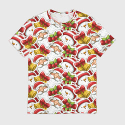 Футболка мужская Новогодний праздник, цвет: 3D-принт