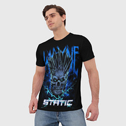 Футболка мужская X Static - Wayne Static skull, цвет: 3D-принт — фото 2