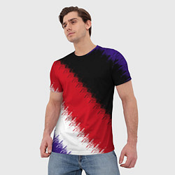 Футболка мужская Розлив краски, цвет: 3D-принт — фото 2