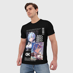 Футболка мужская Re: Zero жизнь с нуля в другом мире, цвет: 3D-принт — фото 2