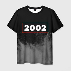 Футболка мужская 2002 - в красной рамке на темном, цвет: 3D-принт