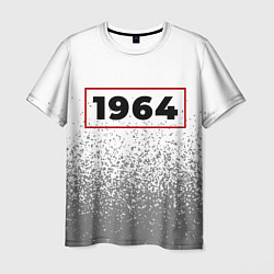 Футболка мужская 1964 - в красной рамке на светлом, цвет: 3D-принт