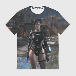Футболка мужская Fallout 4 - бронированный купальник, цвет: 3D-принт