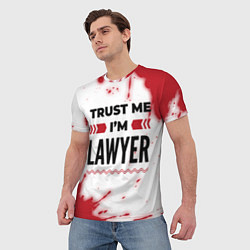 Футболка мужская Trust me Im lawyer white, цвет: 3D-принт — фото 2