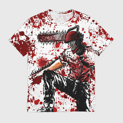 Футболка мужская Человек бензопила арт, цвет: 3D-принт