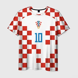Футболка мужская Лука Модрич форма сборной Хорватии, цвет: 3D-принт
